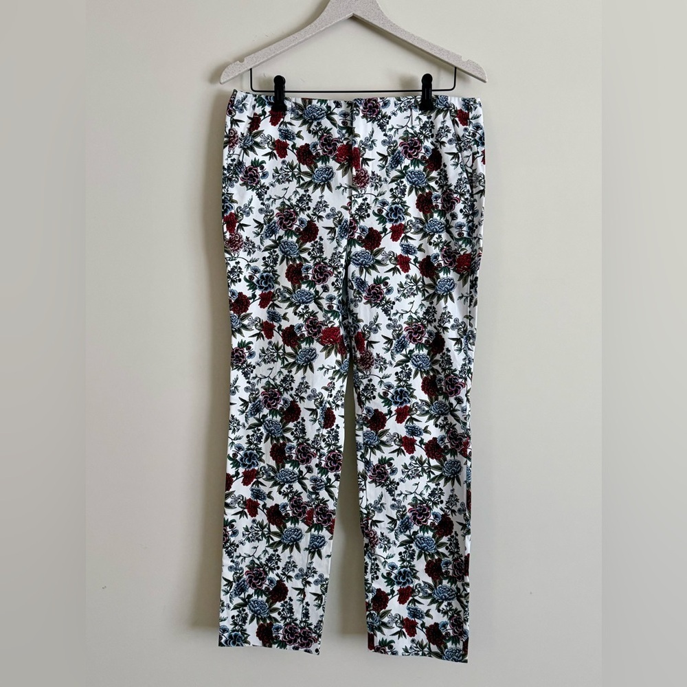 Zara Basics Floral Printed Trouser Pants - Womens Size 8